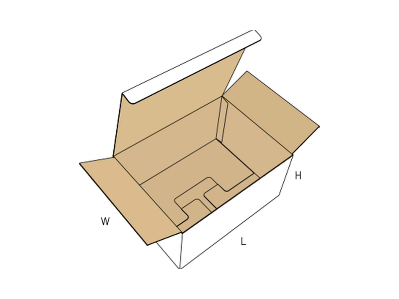 Slotted container — reinforced base