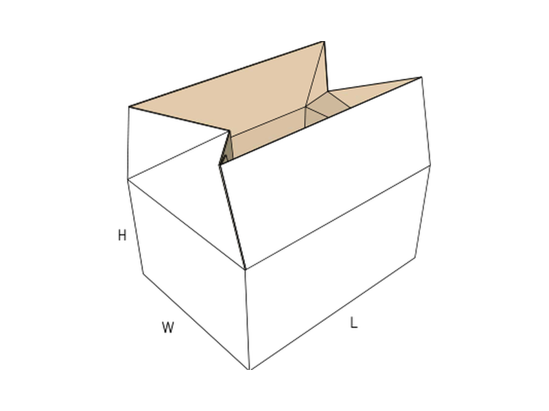 Slotted container — with integral partition