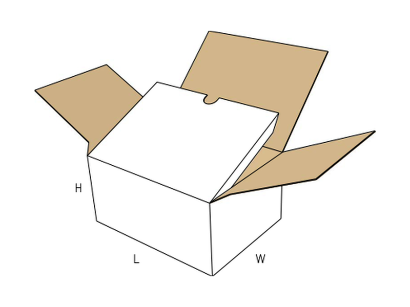 Slotted container — reinforced top and bottom