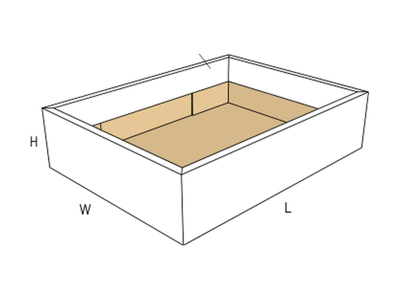 Folder — with partition and lid