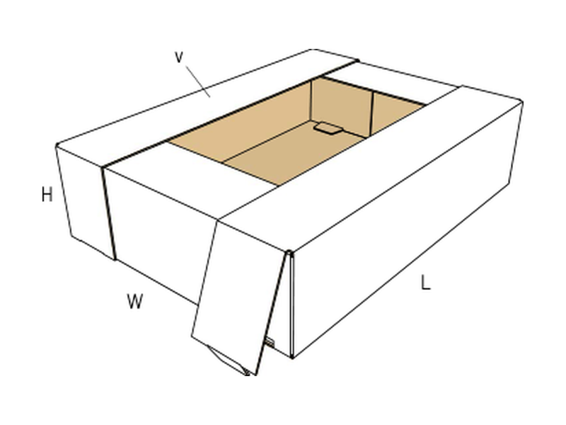 Folder — with display window and lid