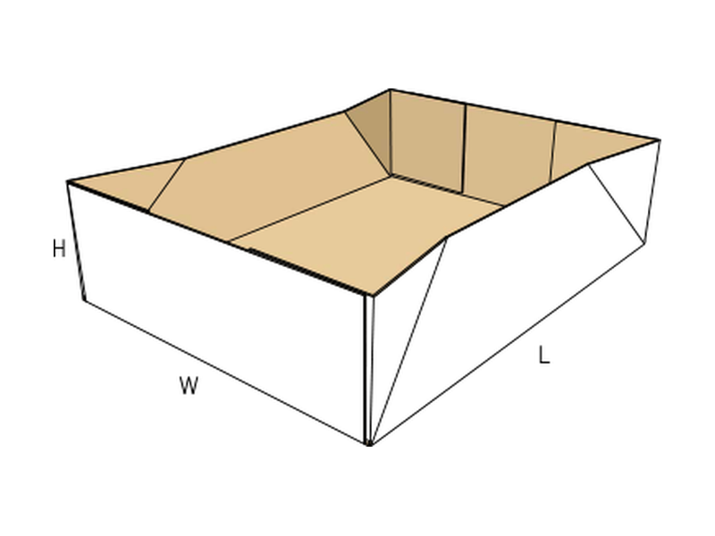 Folder — with double lock bottom