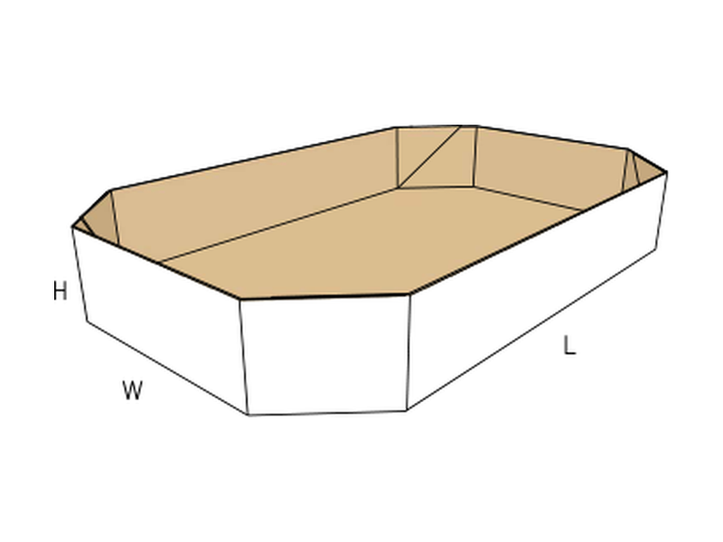 Folder — with top closure strip