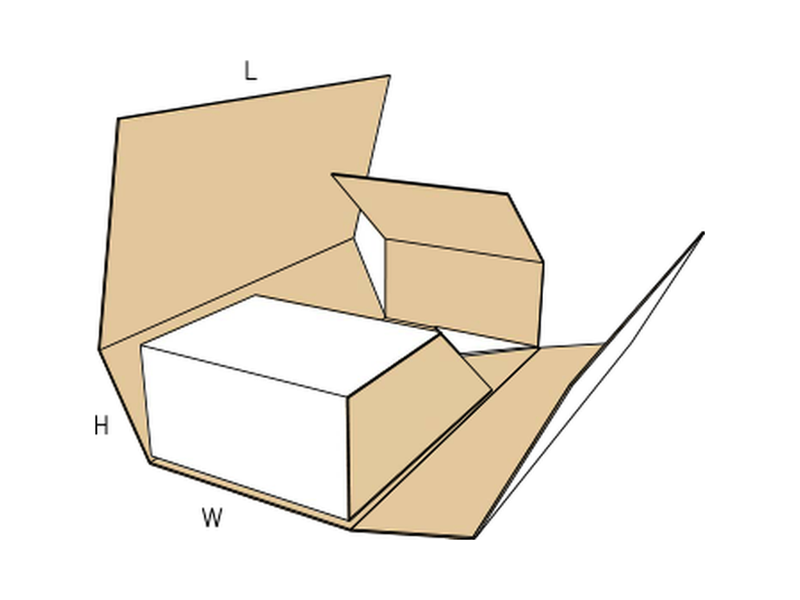 Folder — with locking end flaps