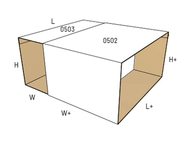 Slide box — with partition