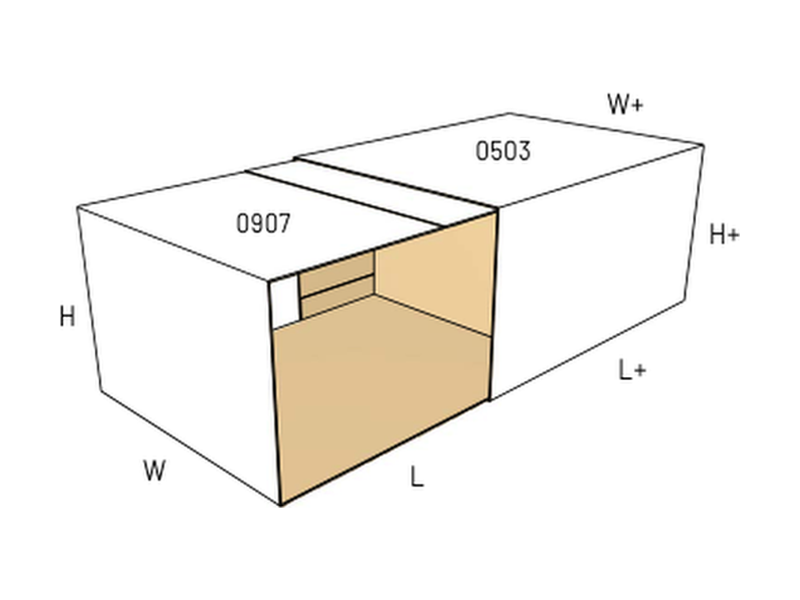 Slide box — with window